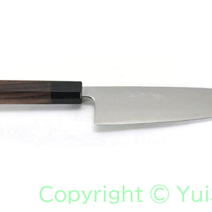 Yoshihiro Aogami Super Clad Chef's Santoku Octagonal Shitan Handle