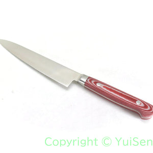 Suisin Premium INOX  Paring Knife 150 mm / My Carta Handle Red White