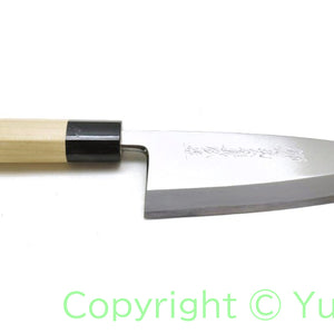 Yoshihiro Silver #3 Steel GINSAN Professional Stainless Deba with Saya Cover