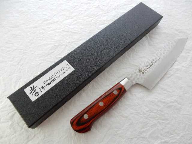 Sakai Takayuki VG-10 33 Layers Hammered Damascus Steak Knife 120 mm –  YuiSenri