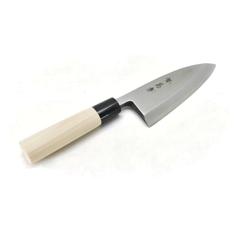  Aokura Kitchen knife Deba Knife 6 inch, Single Bevel Japanese  440C Stainless Steel Fish/Fillet Knife with full tang structure Japanese  Knife for Home Kitchen and Restaurant,Ergonomic Handle: Home & Kitchen