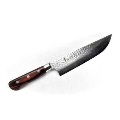 Sakai Takayuki VG-10 33 Layers Hammered Damascus Butcher Knife 210 mm